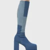 Lamoda Denim | Platform Boots^Talk Of The Town Platform Knee High Boots