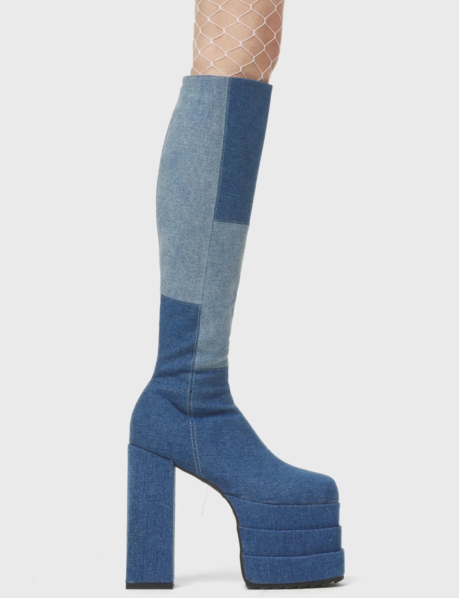 talk_of_the_town_platform_0.webp Lamoda Denim | Platform Boots^Talk Of The Town Platform Knee High Boots