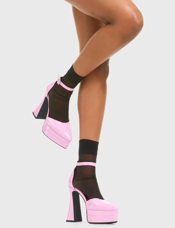 Lamoda Colourful | Pink^Tear of Joy Platform Heels