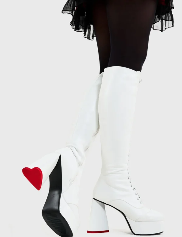 Lamoda Colourful | Hearts^Too Cute Platform Knee High Boots