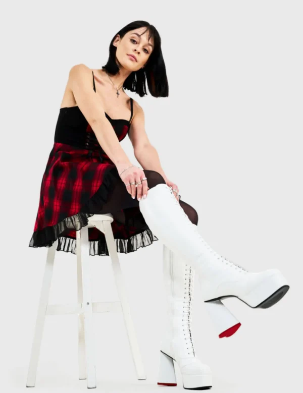 Lamoda Colourful | Hearts^Too Cute Platform Knee High Boots